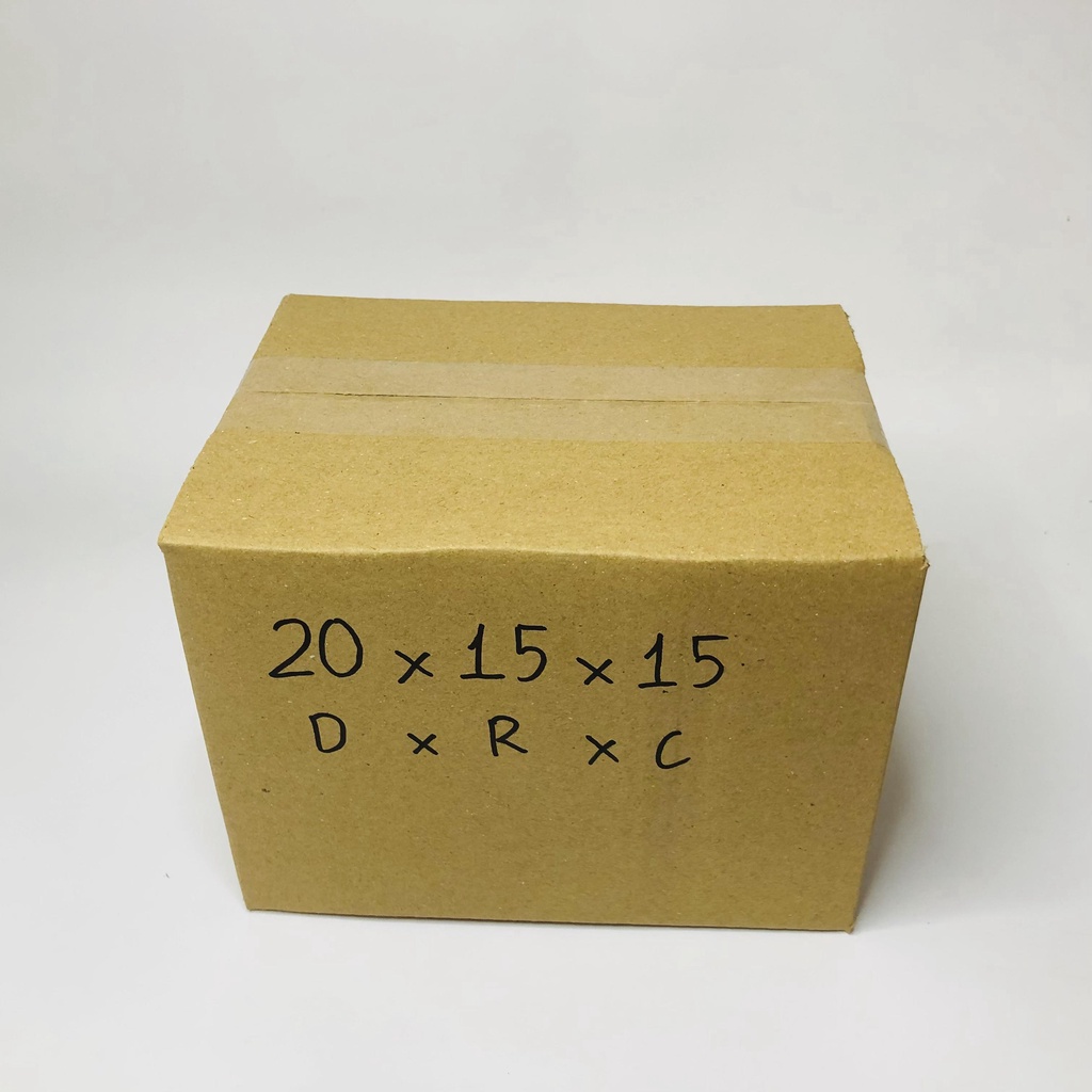 Hộp carton gói hàng giá rẻ nhỏ quần áo to ND 20x15x15cm