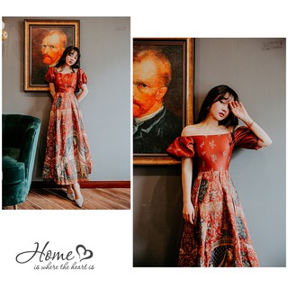 Đầm cổ điển pháp dáng xòe