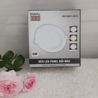 Đèn Led panel âm trần đổi màu 6W Duhal