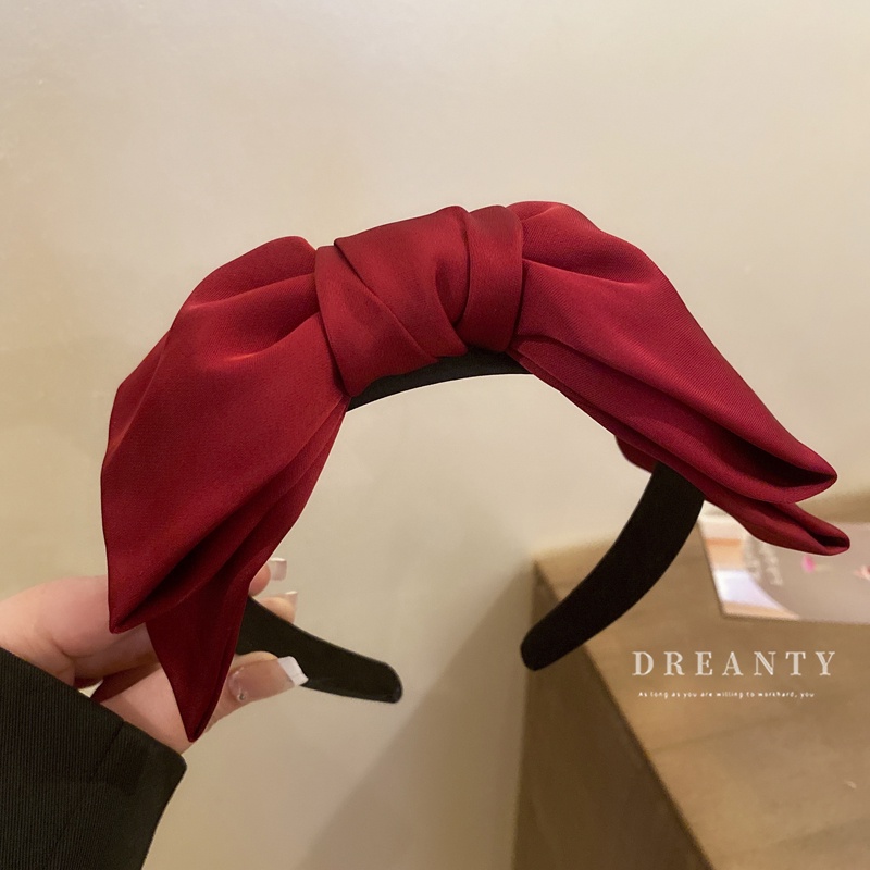 Băng Đô Cài Tóc Đính Nơ Lớn Đơn Giản Cổ Điển Phong Cách Hàn Quốc Mới