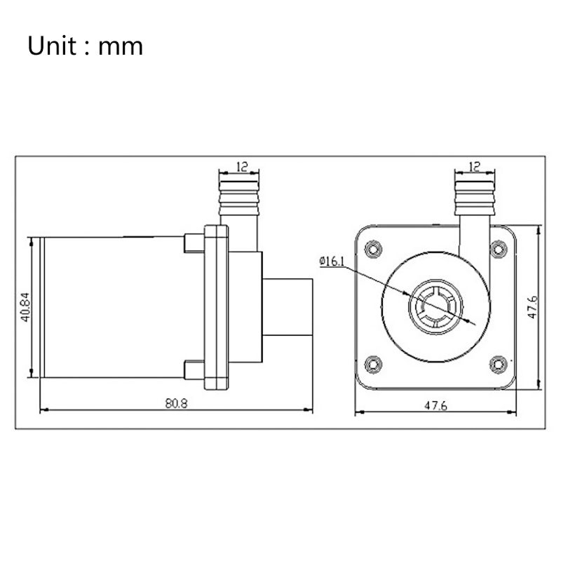 Máy Bơm Nước Không Chổi Than 12v / 24v Chuyên Dụng