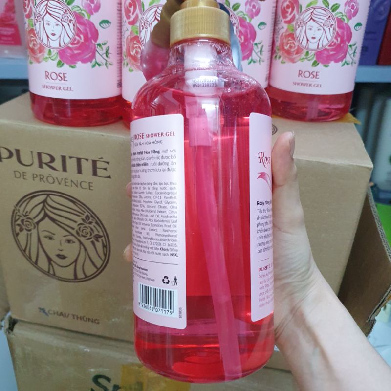 Sữa tắm hương hoa hồng rose Purite by Provence Shower Gel 850ML