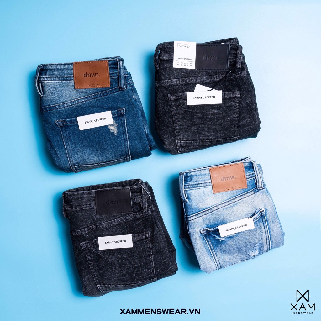 QUẦN SKINNY JEAN FORM ÔM THUN CO GIÃN NAM
