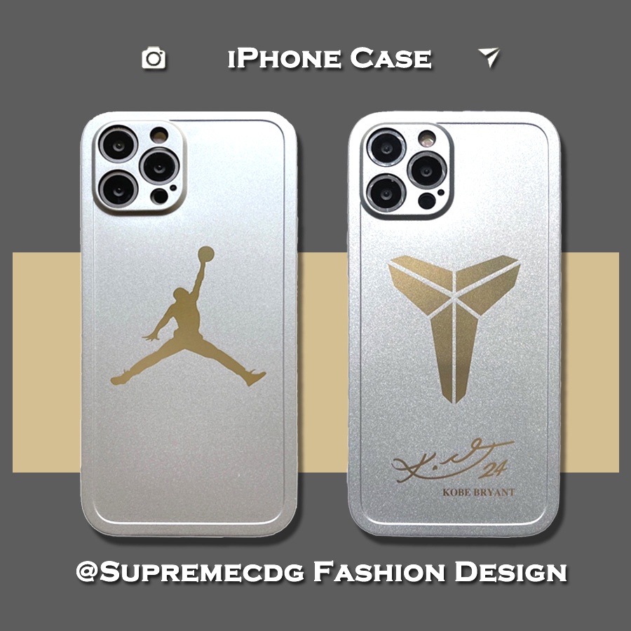 🔥Ốp Điện Thoại Silicon Dẻo In Logo Jordan Kobe Bryant Bảo Vệ Camera Cho IPhone 13 IPhone 7 8 Plus X XR XS 11 12 Pro Max