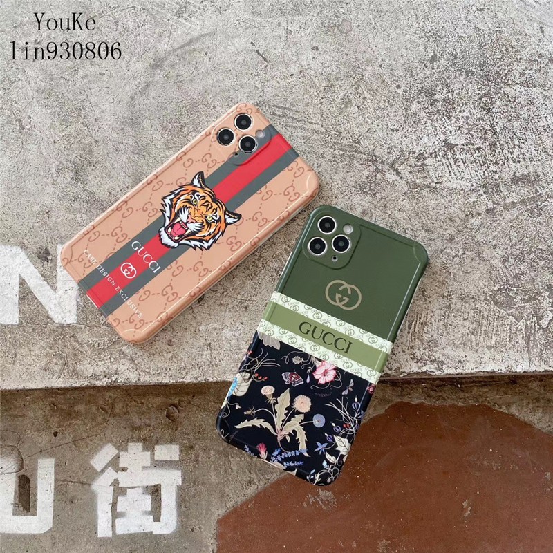Ốp Điện Thoại Họa Tiết Gucci Và Hoa Cho Iphone 12 12mini 12pro Max Se2 11 Xr | BigBuy360 - bigbuy360.vn