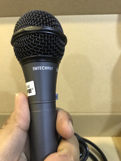 Micro Có Dây Karaoke SHURE SM-959 Full Box Tặng Kèm Bao Da