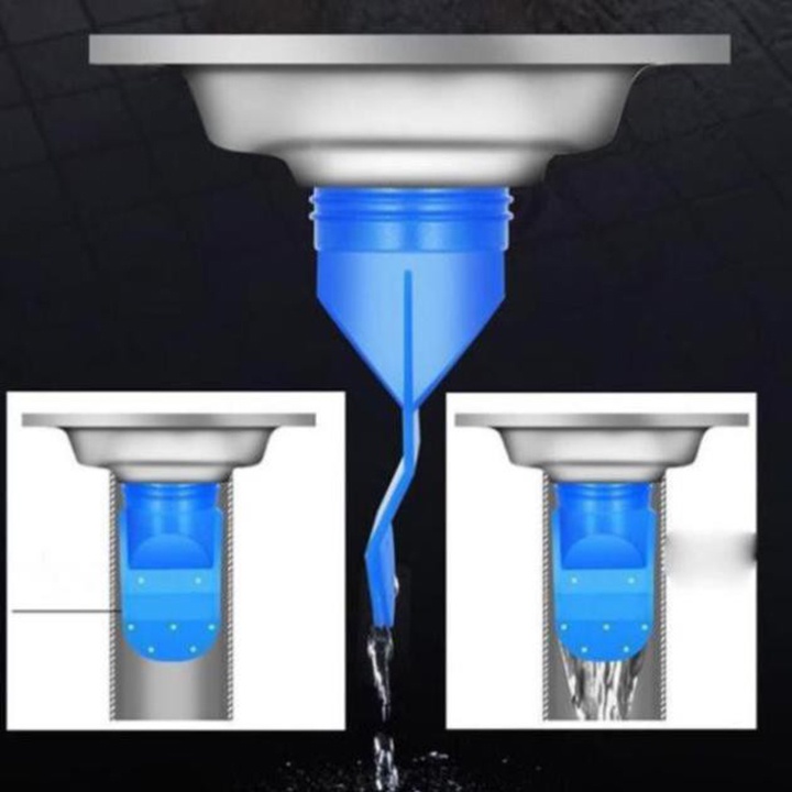 Nắp silicon chống tác cống khử mùi chống côn trùng hongkong_store sieure888 Nắp chống tắc cống cho nhà tắm bồn rửa bát