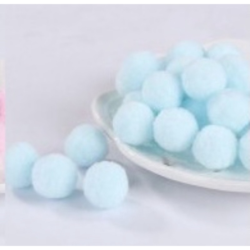 Set 10 Quả pom pom loại đẹp 15ml-20mm-25mm Nhiều Màu Sắc Dùng Để Trang Trí