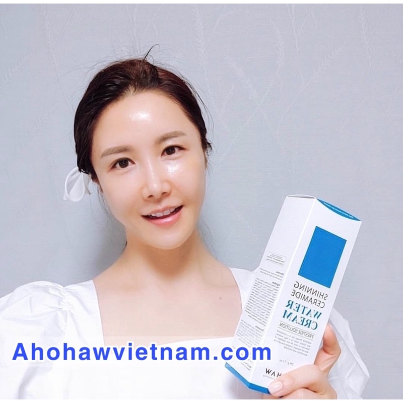 [Chính hãng]Kem dưỡng cấp nước, căng bóng AHOHAW - SHINNING CERAMIDE WATER CREAM