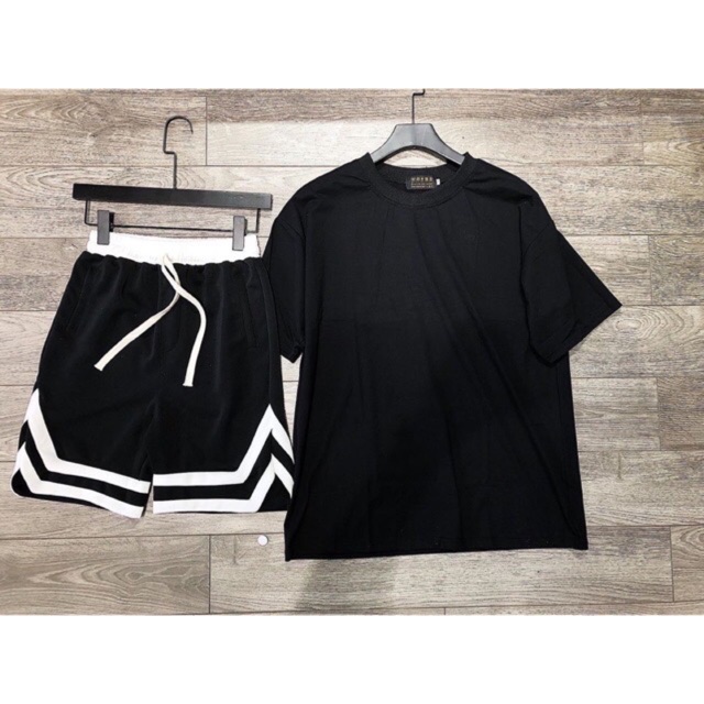 [Hình Thật] Set Hè Áo Thun Basic + Short Chữ V | BigBuy360 - bigbuy360.vn