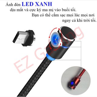 CÁP SẠC NAM CHÂM ĐẦU XOAY 360