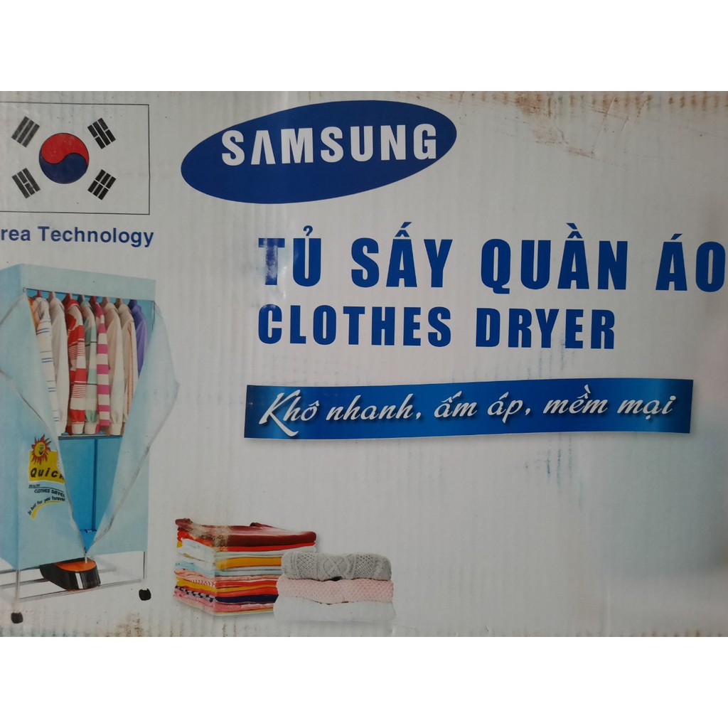 TP - TỦ SẤY QUẦN ÁO CÓ ĐIỀU KHIỂN SAMSUNG 2 TẦNG TIỆN DỤNG - DÙNG ĐỂ SẤY QUẦN ÁO ĐA NĂNG