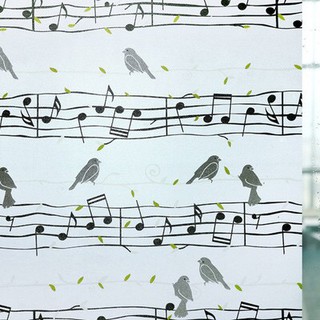 DECAL 1M PVC giấy dán kính mờ ( KHỔ 45CM ) – NỐT NHẠC KK081