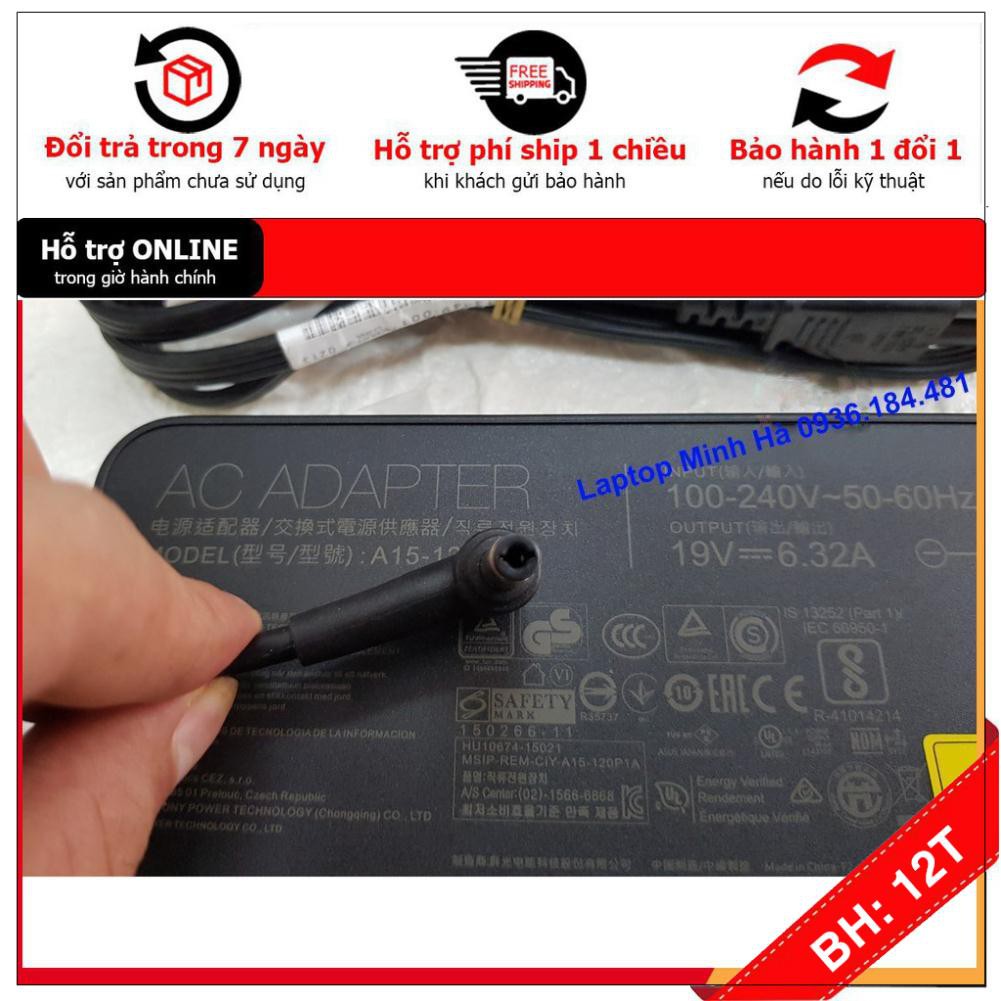 BH12TH ⚡ Sạc Laptop Asus Gaming 19V 6.32A (120W) GL551 GL551JM GL551JW GL551JX GL552 GL552JX GL552VX GL552VW G73 ZIN