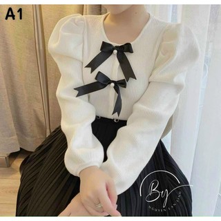 Áo kiểu nơ mẫu mới về
