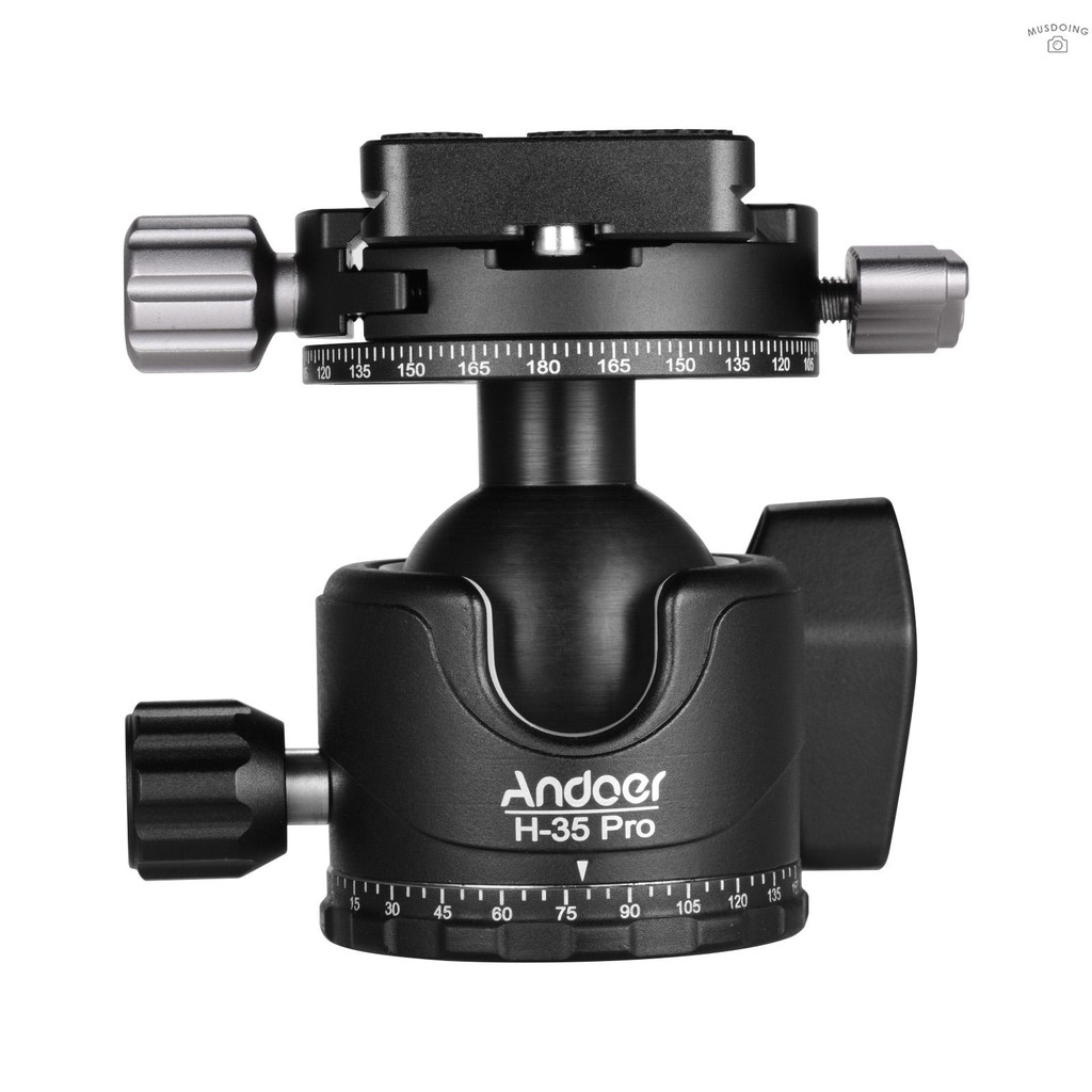 Đầu bi gắn chân máy ảnh Andoer H-35 Pro Pro Panorama bằng hợp kim nhôm 15kg/ 33lbs