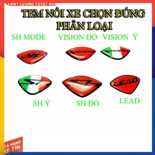 TEM NỔI DÁN MẶT NẠ SH, VISION, LEAD , SH MODE ( Y HÌNH ĐẠI DIỆN)