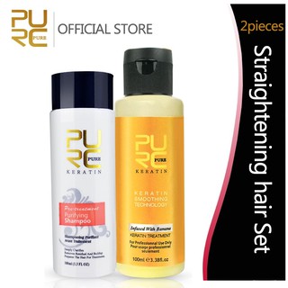 Bộ Keratin PURC 12% Vị Chuối Dùng Ủ Hỗ Trợ Làm Thẳng Tóc