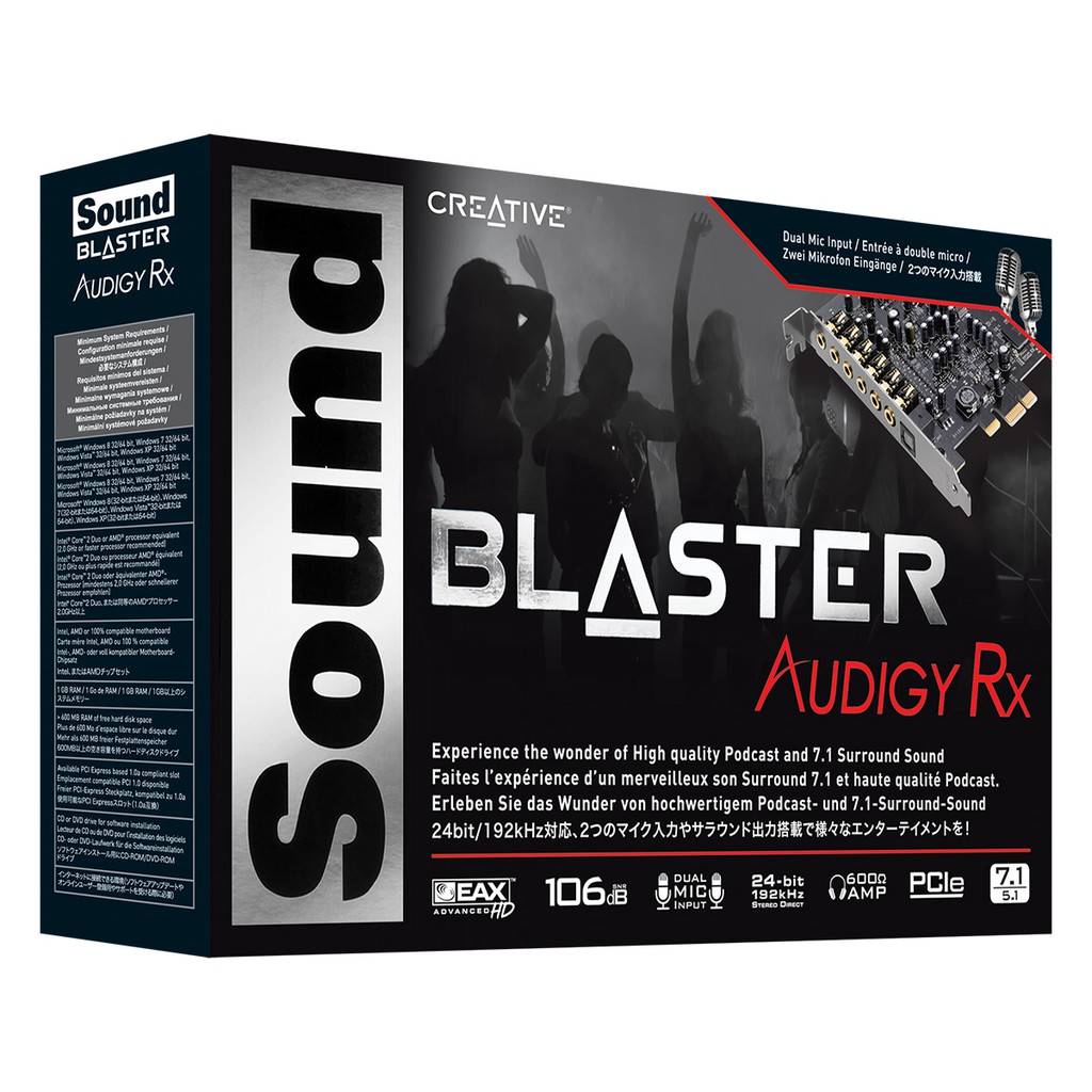 Bộ Giải Mã Âm Thanh Creative SoundCard Sound Blaster Audigy Rx - Hàng Chính Hãng