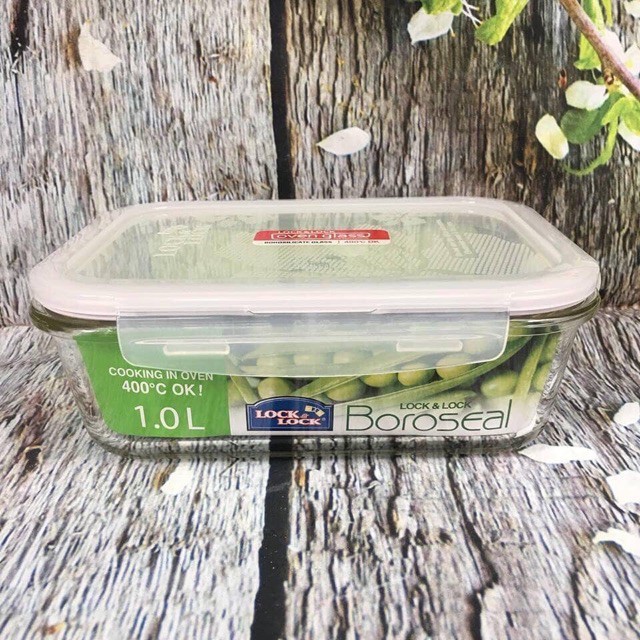 Hộp thủy tinh LOCK&LOCK vuông 630ml -1000ml , Glasslock 400ml , bát ferroli vuông 500ml
