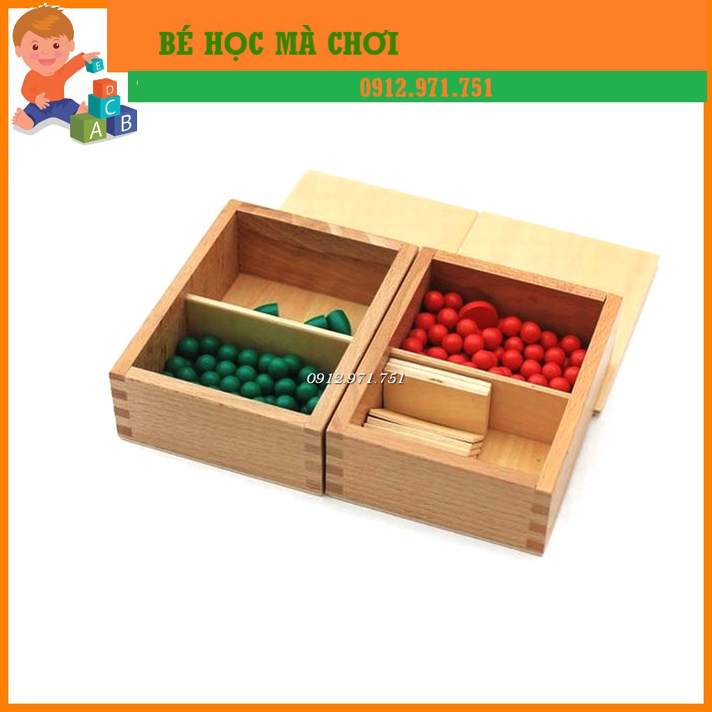 Bộ học phép nhân phép chia Montessori