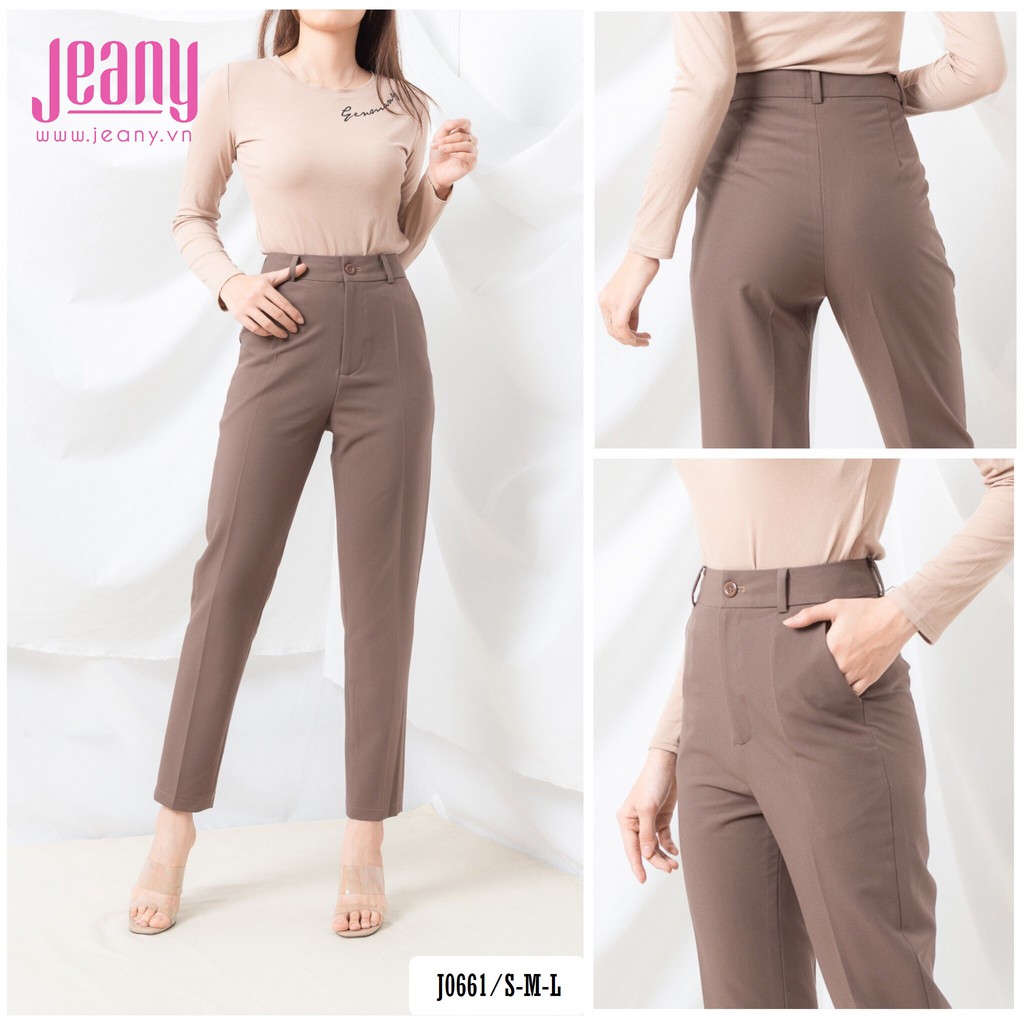Quần Tây Nữ Thời Trang Màu Nâu J0661 - Jeany