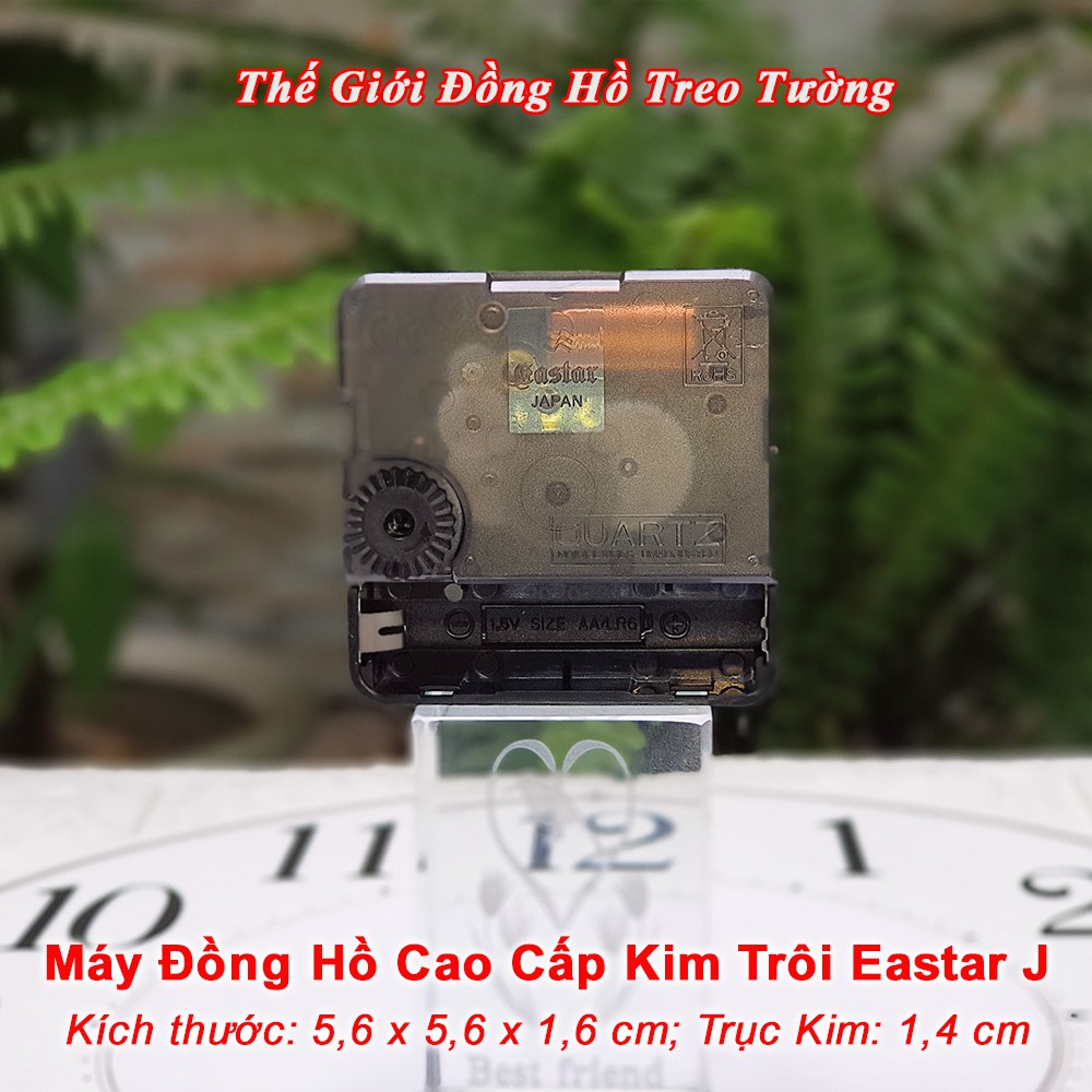 Máy Đồng Hồ Eastar J Kim Trôi Cao Cấp – Bộ Kim Tự Chọn (Kim Bầu, Kim Hoa Văn, Kim Khung) – Tặng Pin Maxel