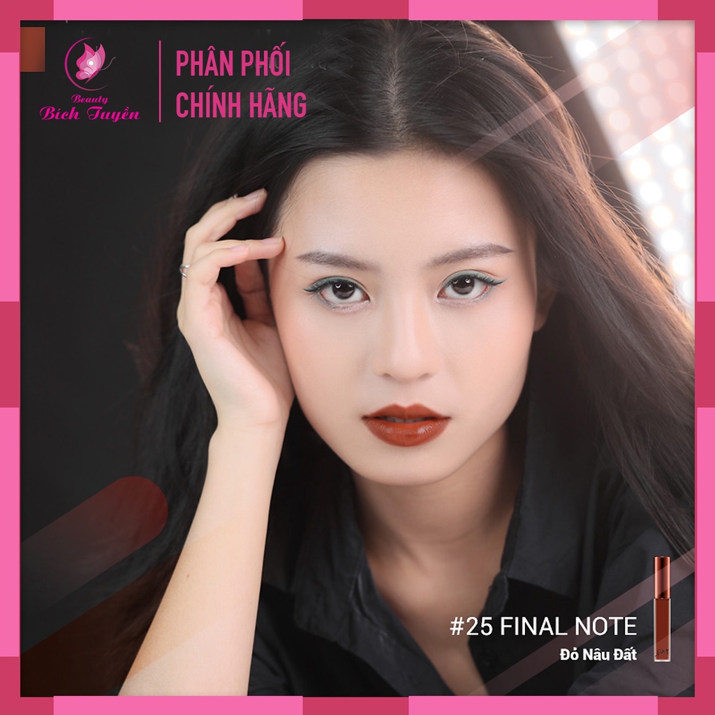 Son kem lì Bbia Last Velvet Lip Tint - 25 Final Note 5g (màu đỏ nâu đất )