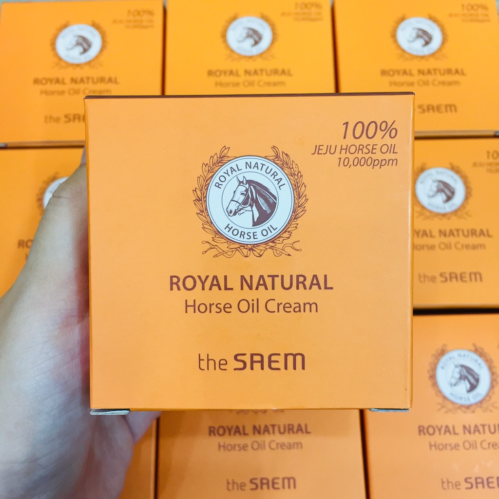 KEM NGỰA HÀN QUỐC THE SAEM ROYAL NATURAL HORSE OIL CREAM - 80ML