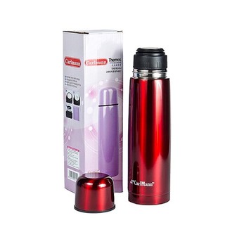 Bình giữ nhiệt inox Carlmann 500ml màu đỏ