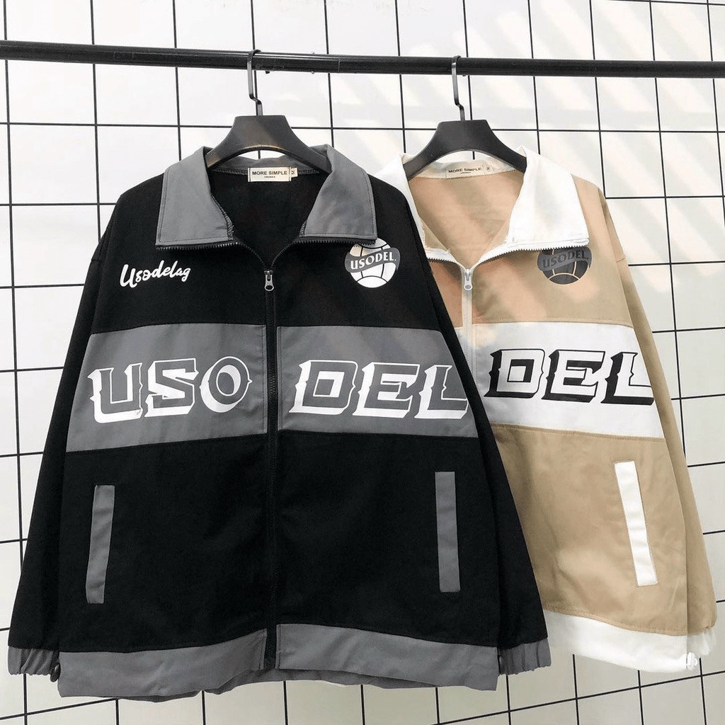 Áo Khoác Nam Cổ Trụ chất Kaki Mềm In Usodel Đẹp Form Rộng Lịch Lãm Mặc Thoải Mái NEW UNISEX