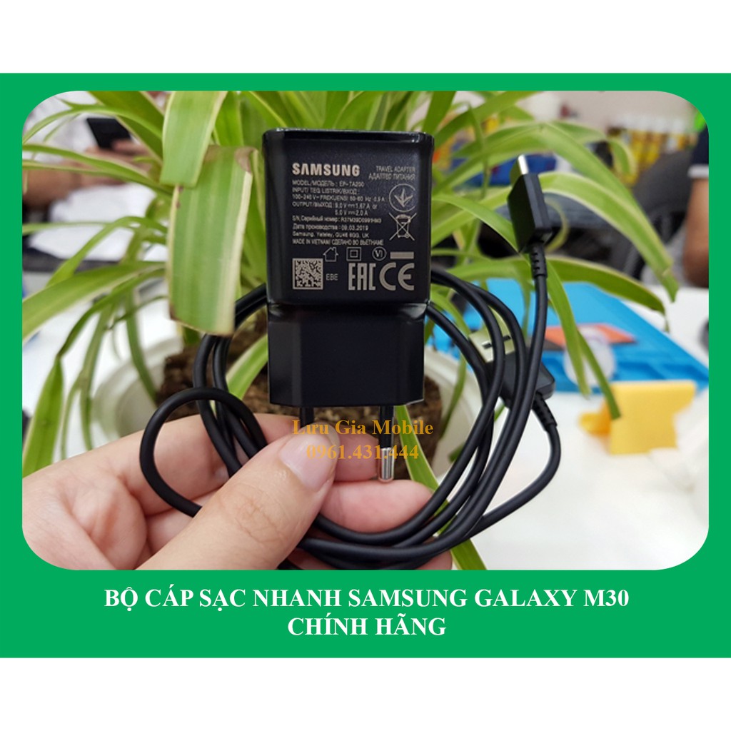 Bộ sạc Samsung M30 chính hãng có hỗ trợ sạc nhanh M305