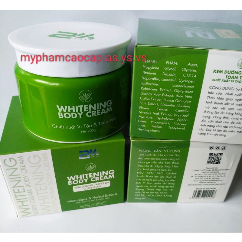 Kem body 2mskin vị tảo thảo mộc