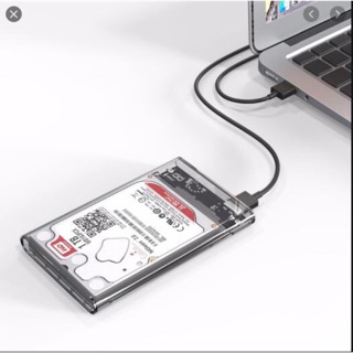 Box 2.5 cho ổ laptop ssd chuẩn usb 3.0 trong suốt