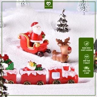 Mô Hình Tuần Lộc, Xe Kéo Của Ông Già Noel - Phụ Kiện Trang Trí Tiểu Cảnh