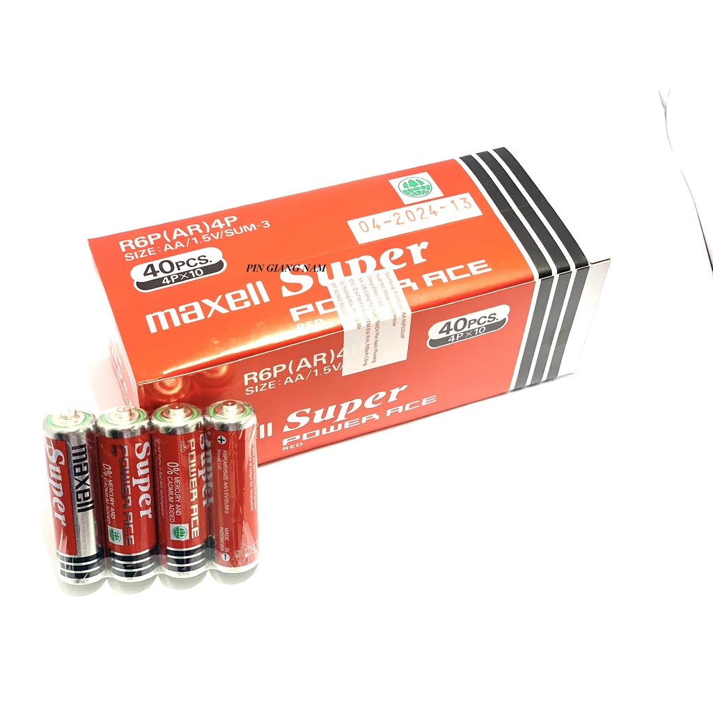 Pin AA Maxell Tiểu Super R6P chất lượng cao