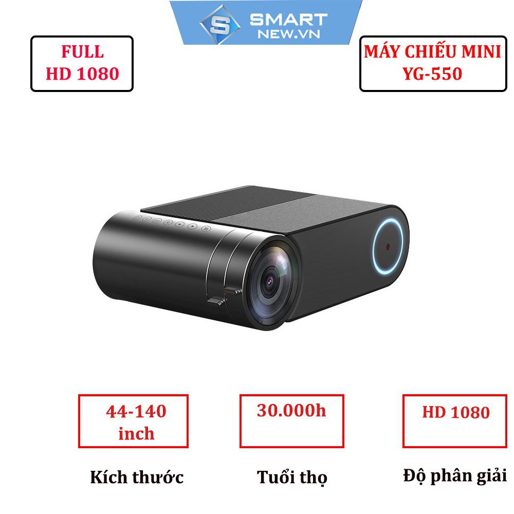 [Minhha] Máy chiếu mini YG550 - Full HD1080 - Máy chiếu mini tốt nhất 2019 84 21