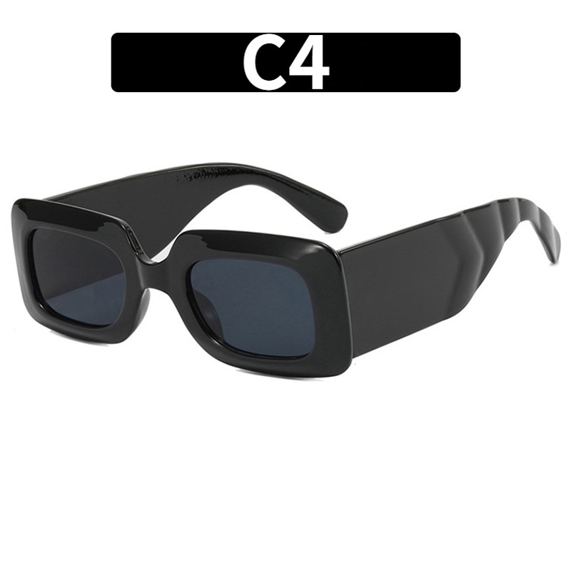 Kính Mát Gọng Vuông Cỡ Lớn Phong Cách Retro Thời Trang Cho Nam Nữ