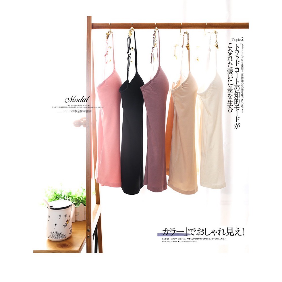 ÁO HAI DÂY CÓ MÚT NGƯC CHẤT LIỆU COTTON PHONG CÁCH NHẬT BẢN MỚI A193 | BigBuy360 - bigbuy360.vn