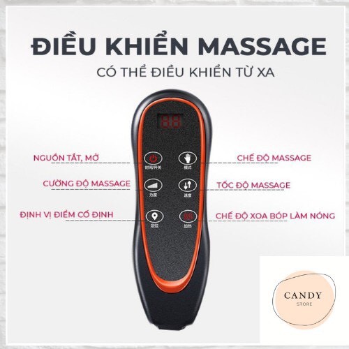 Đệm massage đa điểm rung , tặng kèm gối hơi