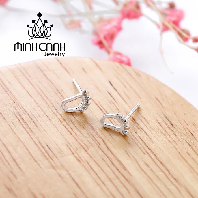 Khuyên Tai Bạc Bàn Chân Vững Bước - Minh Canh Jewelry