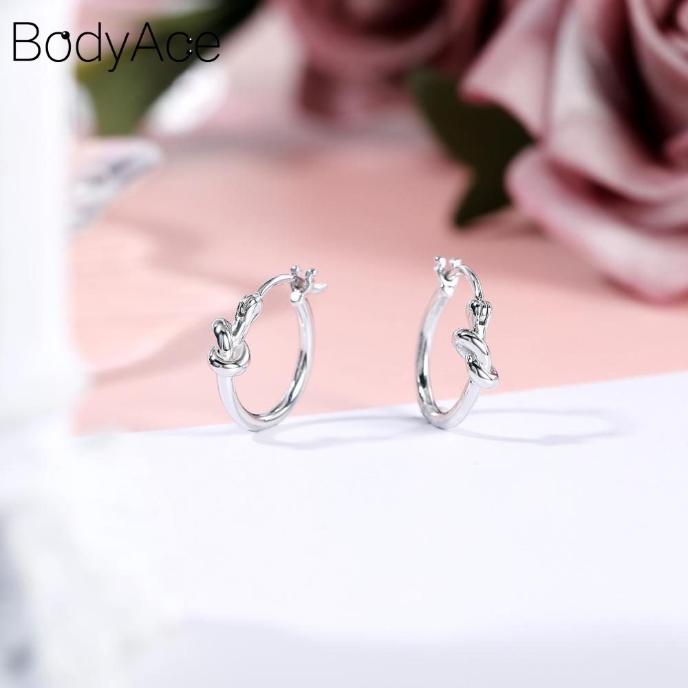 1 Đôi Khuyên Tai Tròn Mạ Bạc 925 Đính Đá Thời Trang Cho Nữ