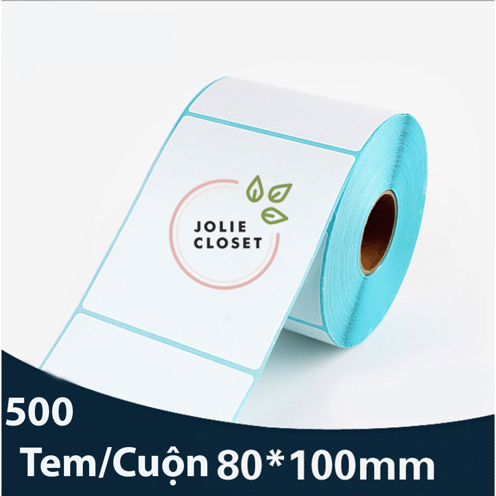 [combo]Tem Decal In đơn hàng vận đơn giấy in mã vận đơn Shopee có keo dính, Giấy in tự dính hàng nhập khẩu fim xanh