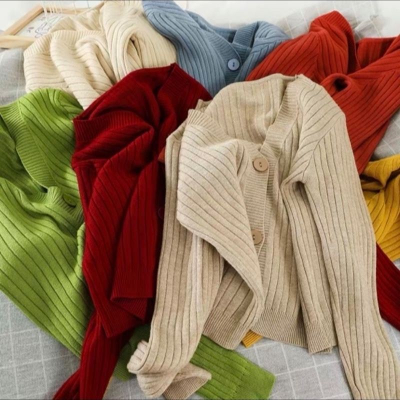 Áo khoác len cardigan tăm phối khuy xinh xinh [ Quảng Châu | WebRaoVat - webraovat.net.vn