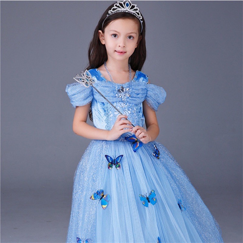 [HÀNG LOẠI 1 SIÊU ĐẸP TẶNG PHỤ KIỆN] Đầm váy công chúa Elsa cho bé gái hàng nhập siêu xịn