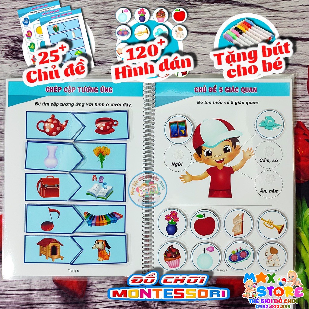 Học liệu tương tác bóc dán thông minh cho bé 4 đến 6 tuổi - Activity bo.ok 3