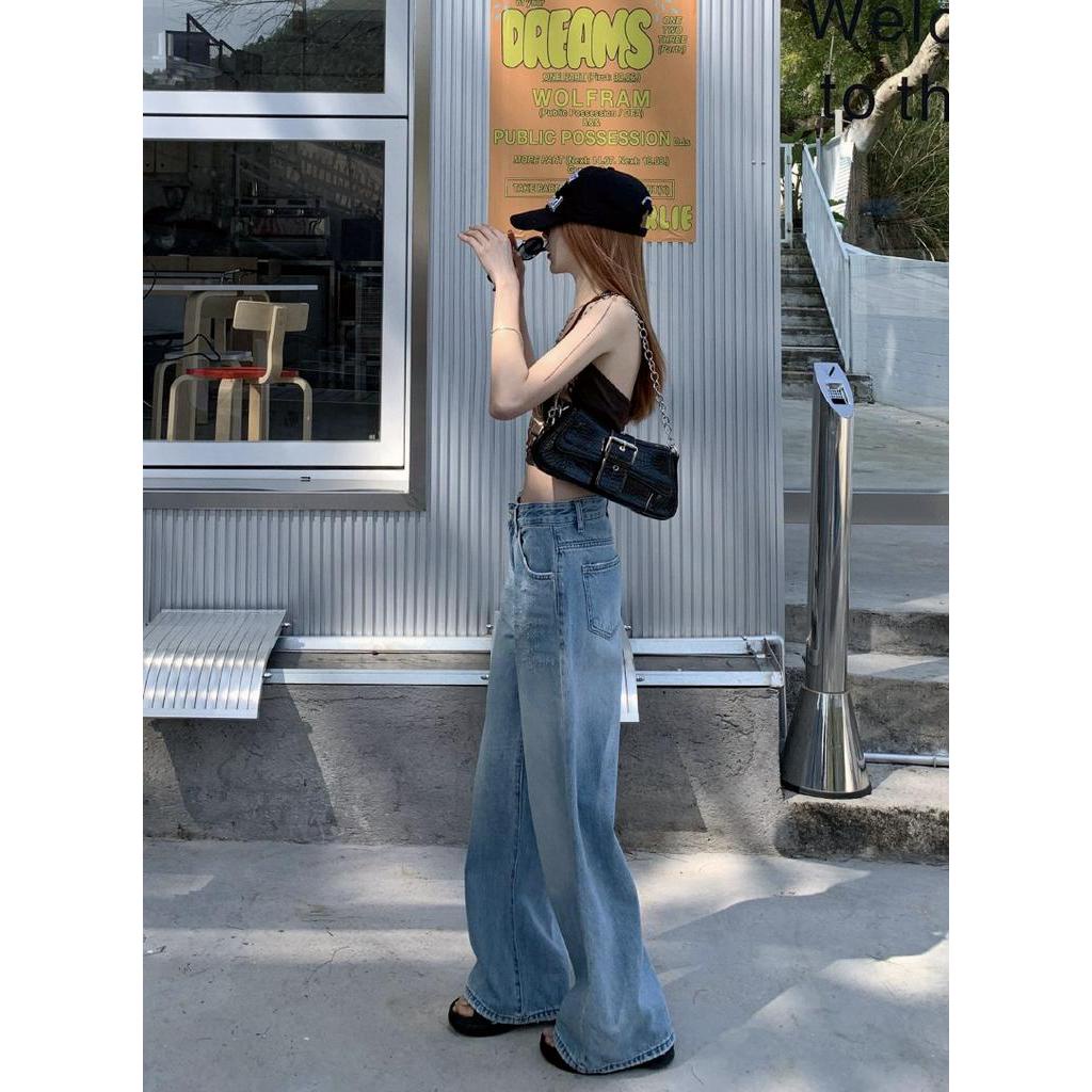 Quần Denim Ống Rộng Thời Trang Mùa Xuân Sành Điệu 62772