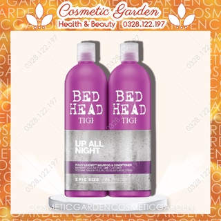 Bộ dầu gội xả tăng phồng tigi tím 750ml - bed head fully loaded volumizing 750ml