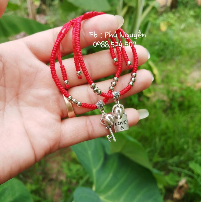 Vòng Đôi Ổ Khóa Nam Nữ ( Thông báo size cổ tay )