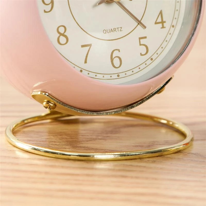Đồng Hồ Báo Thức Kim Loại Màu Kẹo Sáng Tạo Cổ Điển
